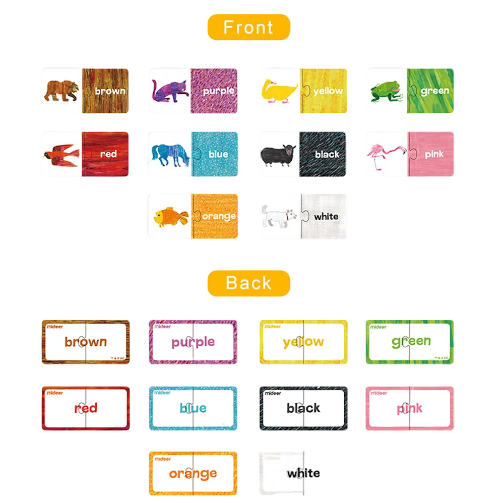 MiDeer Eric Carle Color Matching Puzzles