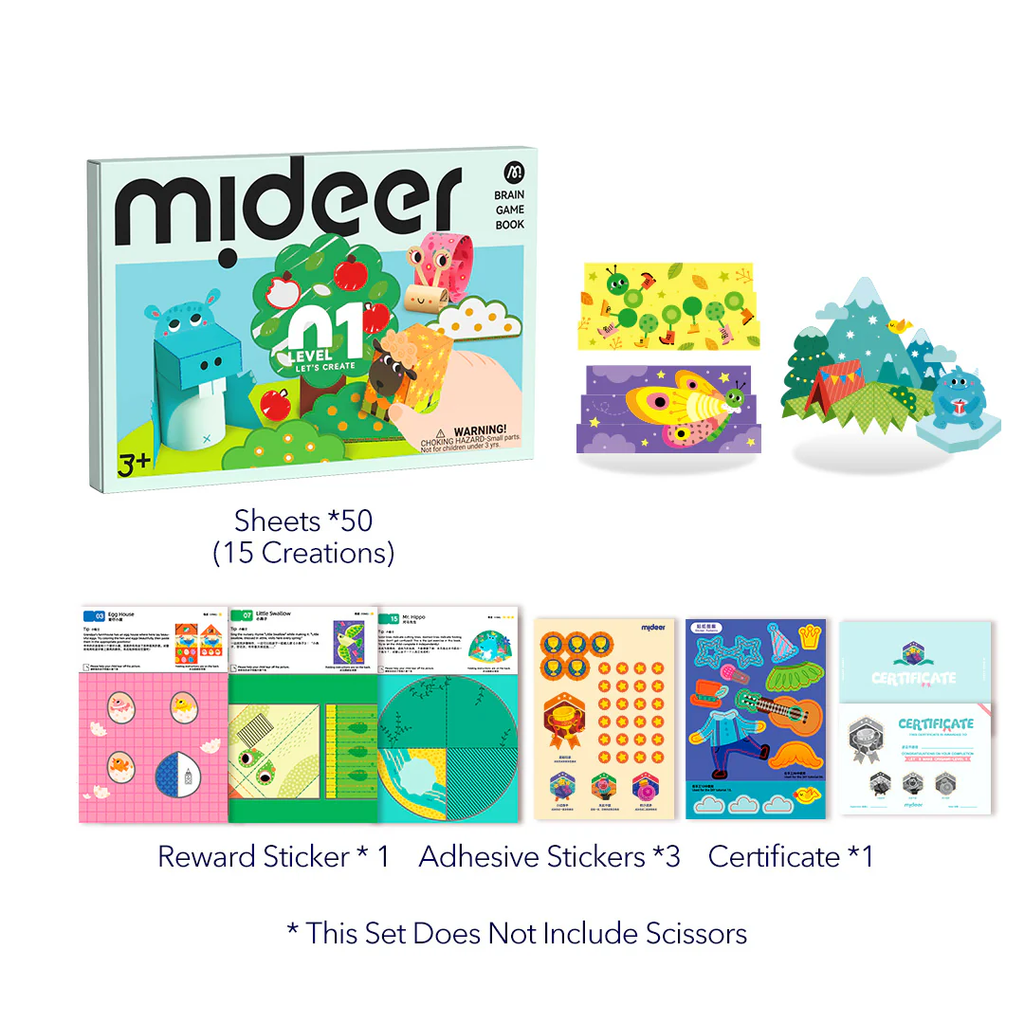 Mideer Level Up Brain Gamebook Let's Create Level 123