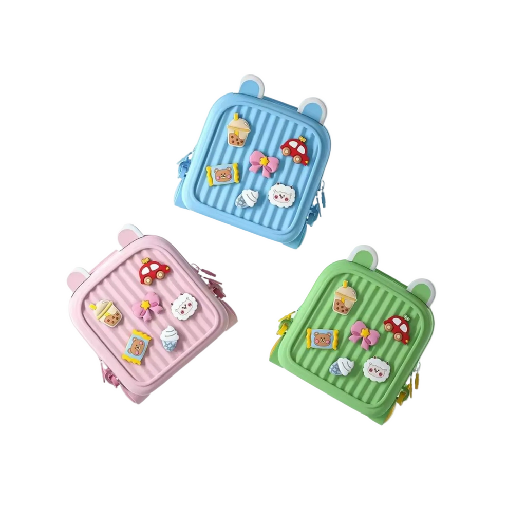 Cute DIY  mini silicon backpack