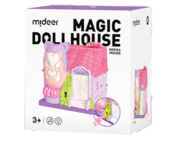 MiDeer Mini Magic Dollhouse w/ Lights and Music for Kids