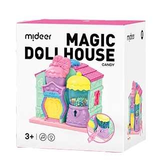 MiDeer Mini Magic Dollhouse w/ Lights and Music for Kids