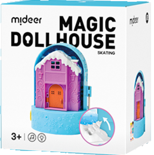 MiDeer Mini Magic Dollhouse w/ Lights and Music for Kids